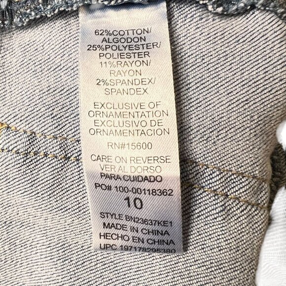 Democracy Blue Jeans Ab Technology Stretch Denim Womens Sz 10 Pockets - Picture 11 of 16